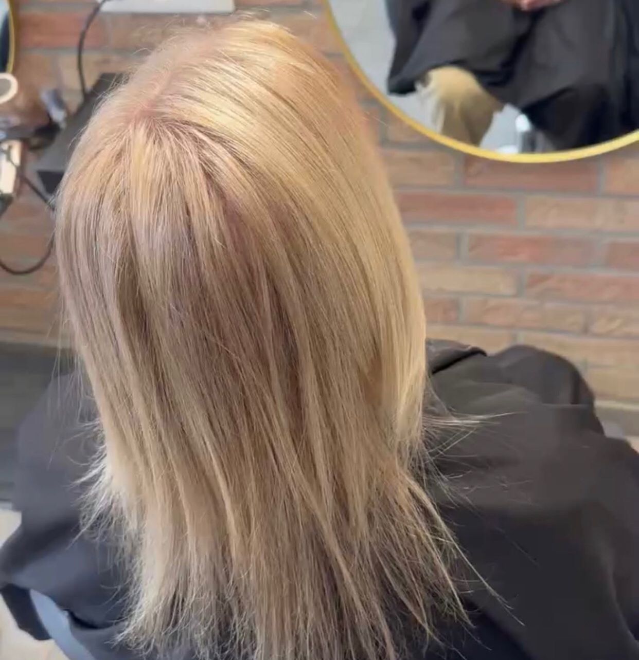 Avant — coiffure Studio Solange & Célia